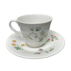 Vintage Royal Doulton Springtime Teacup & Saucer 1975 England Cottagecore